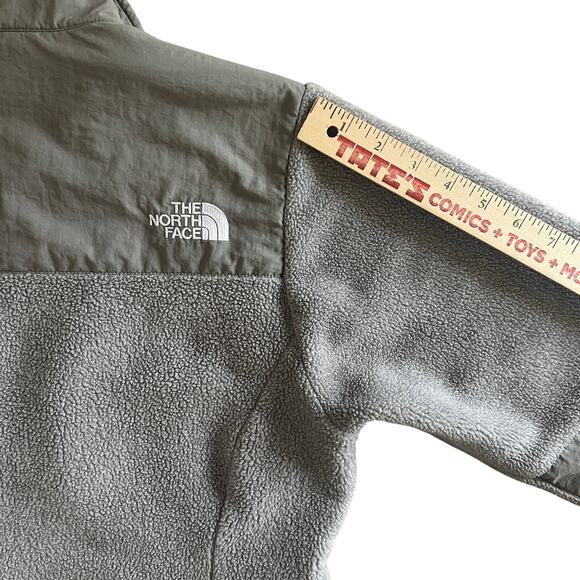The North Face Polartec Recycled Fleece Jacket Womens Small Gray Full Zip - Picture 9 of 14